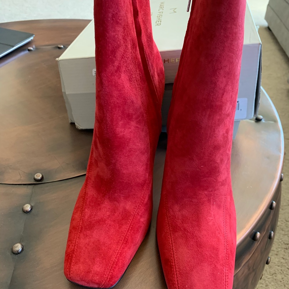 Marc Fisher Red Booties - image 3